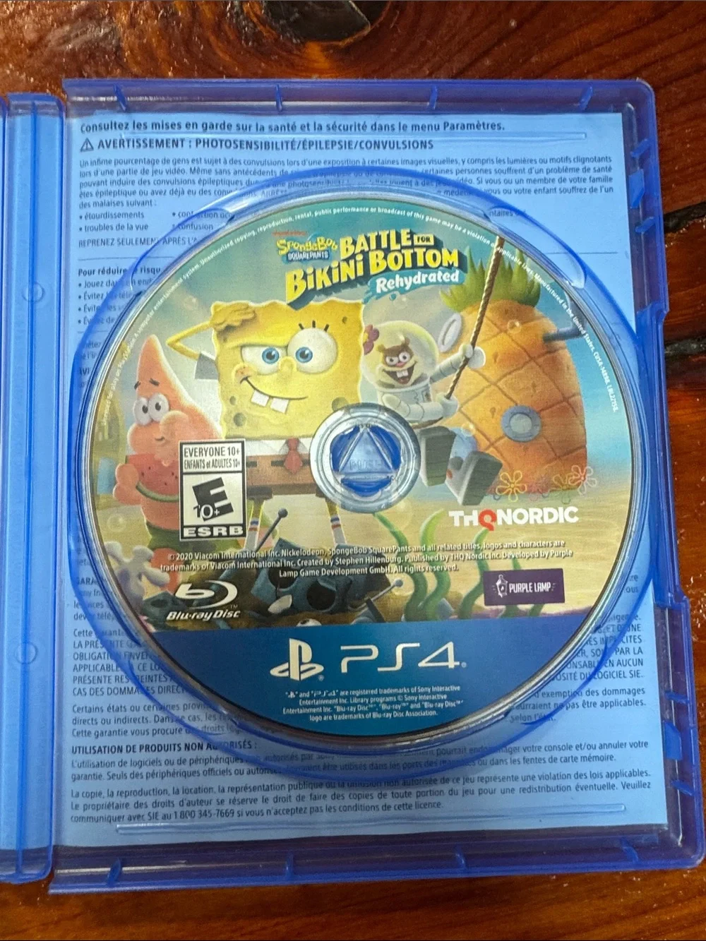 SpongeBob SquarePants: Battle for Bikini Bottom - Rehydrated (PS4) - Blue